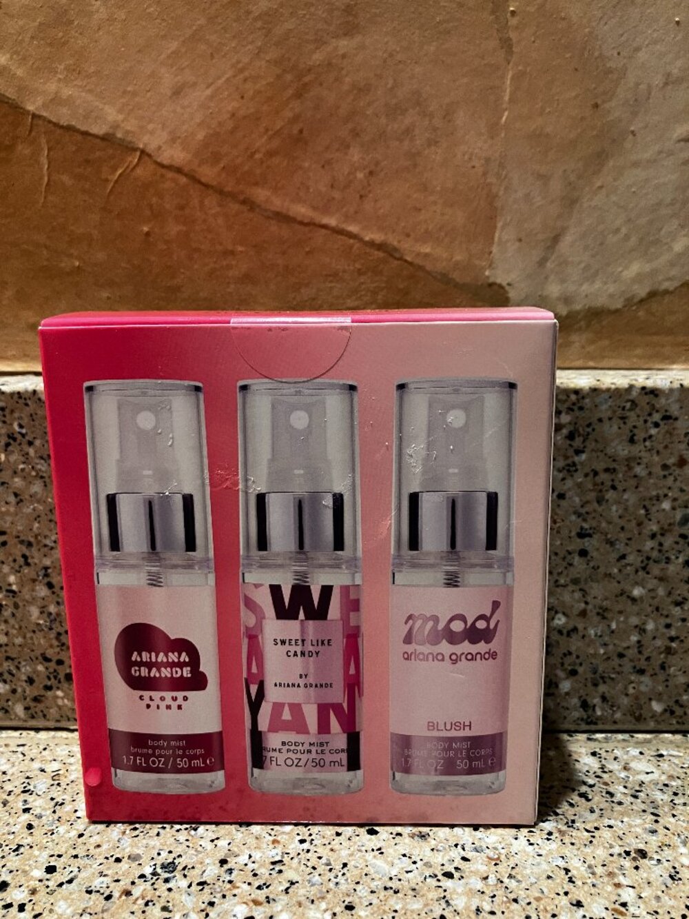 Ariana Set of 3 Travel Body Sprays Sweet Like Candy , Cloud Pink & MOD Blush!